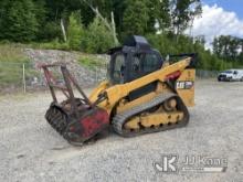 2019 Caterpillar 299D Tracked Skid Steer Loader Runs, Moves & Operates) (Strong Vibration from Mulch