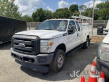 2011 Ford F350 4x4 Extended-Cab Service Truck Not Running Condition Unknown, Body & Rust Damage, Mus