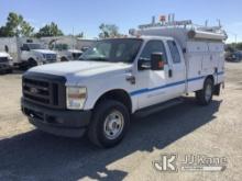 2010 Ford F350 4x4 Extended-Cab Enclosed Service Truck Runs & Moves, Body & Rust Damage