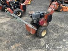 1993 Ditch Witch 100SX Walk-Behind Rubber Tired Cable Plow Runs & Moves, Rust Damage