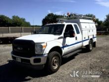 2013 Ford F350 4x4 Extended-Cab Service Truck Runs & Moves, Body & Rust Damage