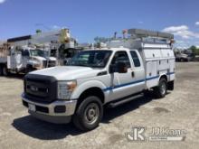 2012 Ford F350 4x4 Extended-Cab Enclosed Service Truck Runs & Moves, Body & Rust Damage