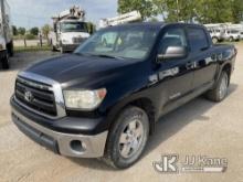 2012 Toyota Tundra 4x4 Crew-Cab Pickup Truck Runs & Moves) (Check Engine Light, Light Engine Tick, T