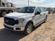 2018 Ford F150 4x4 Crew-Cab Pickup Truck Runs & Moves) (Chipped Windshield, Check Engine Light On, T