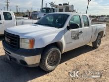 2012 GMC Sierra 1500 4x4 Extended-Cab Pickup Truck Runs & Moves) (Instrument Cluster on Dash Out,