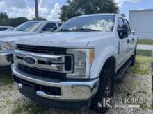 2017 Ford F250 4x4 Crew-Cab Pickup Truck Runs & Moves) ( Jump To Start, Dash Inoperable, Body Damage