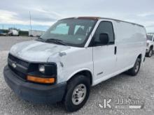 2005 Chevrolet Express G3500 Cargo Van Runs & Moves) (Jump To Start, Paint Damage