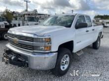 2015 Chevrolet Silverado 2500HD 4x4 Extended-Cab Pickup Truck Runs & Moves) (Body Damage, Low Coolan