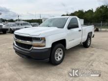 2018 Chevrolet Silverado 1500 4x4 Pickup Truck Runs & Moves) (Interior Cleaned. Check Engine Light O