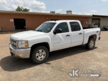 2012 Chevrolet Silverado 1500 4x4 Crew-Cab Pickup Truck, Cooperative owned Runs & Moves) (TPMS Light