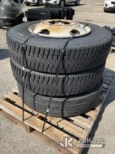 (2) Drive Tires w/ steel rim 10R22.5