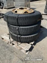 (3) Tires w/ steel rims Used