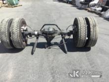 (Jurupa Valley, CA) 1 Truck Axle With Tires (Used) NOTE: This unit is being sold AS IS/WHERE IS via