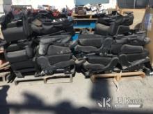 (Jurupa Valley, CA) 2 Pallets Of Car Interior Seats (Used) NOTE: This unit is being sold AS IS/WHERE