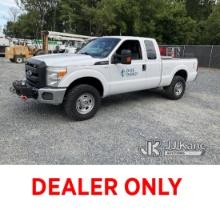 2016 Ford F250 4x4 Extended-Cab Pickup Truck Duke Unit) (Runs & Moves) (Seller States: Bad Engine