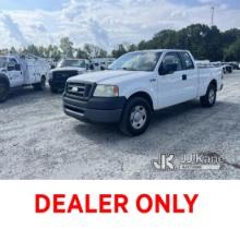 2008 Ford F150 Extended-Cab Pickup Truck Runs & Moves) (Runs Rough, Body Damage