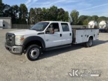 2015 Ford F450 Crew-Cab Service Truck Runs & Moves) (Body/Paint Damage