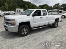 2016 Chevrolet Silverado 2500HD 4x4 Extended-Cab Pickup Truck Runs & Moves) (Check Engine Light On) 