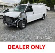 2023 Chevrolet Express 3500 Cargo Van Wrecked, Not Running, Condition Unknown) (Title will be marked