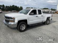 2018 Chevrolet Silverado 1500 4x4 Extended-Cab Pickup Truck Duke Unit) (Runs & Moves) (Body Damage