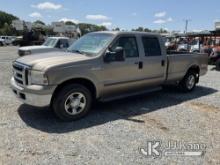 2005 Ford F250 Crew-Cab Pickup Truck Not Running, Condition Unknown, Body/Paint Damage