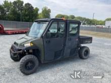 2014 Polaris Ranger 900 4x4 Crew-Cab Yard Cart Duke Unit) (Runs & Moves) (Jump To Start, Only Runs O