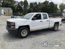 2015 Chevrolet Silverado 1500 4x4 Extended-Cab Pickup Truck Runs & Moves) (Body/Rust Damage