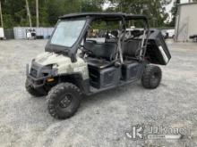 2012 Polaris All-Terrain Vehicle, ranger diesel crew Runs & Moves) (Seller States: Axle Issues, Brak