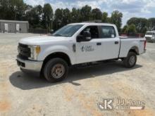 2017 Ford F250 4x4 Crew-Cab Pickup Truck Duke Unit) (Runs & Moves) (Check Engine Light On, Body Dama