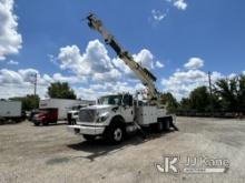 Terex/Telelect Commander 5050, Digger Derrick rear mounted on 2012 International 7600 T/A Flatbed/Ut