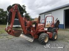 2004 Ditch Witch RT55H Rubber Tired Trencher Runs, Moves & Operates