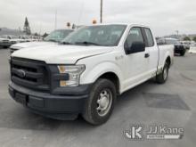 2016 Ford F150 Extended-Cab Pickup Truck, Key J72 Runs Rough, Moves, Check Engine Light Is On, Rear 