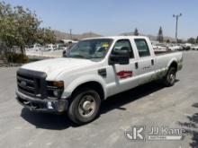 2008 Ford F250 Crew-Cab Pickup Truck Runs & Moves, Air Bag Light On, Rust Damage