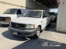 2002 Ford F150 Extended-Cab Pickup Truck Runs & Moves, Unable To Access Hood, Missing Back Bumper, M