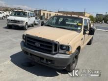 2003 Ford F350 Pickup Truck Runs & Moves, Running Rough, Check Engine Light Is On,Paint Damage, Body