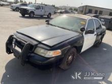 2011 Ford Crown Victoria Police Interceptor 4-Door Sedan Missing Spark Plugs, Runs Rough