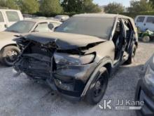 2020 Ford Explorer AWD Police Interceptor Sport Utility Vehicle Not Running, Wrecked, Airbags Deploy
