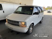 2000 Chevrolet Astro Extended Sports Van Runs & Moves, Missing Catalytic Converter, Bad Power Steeri