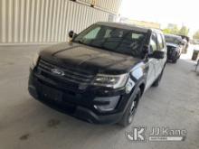 2018 Ford Explorer AWD Police Interceptor Sport Utility Vehicle Runs & Moves, Interior Stripped Of P