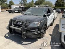 2016 Ford Explorer AWD Police Interceptor Sport Utility Vehicle Not Running, Fuel Pump Issue, Interi