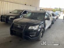 2016 Ford Explorer AWD Police Interceptor Sport Utility Vehicle Runs & Moves, Check Engine Light Is 