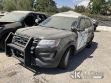 2018 Ford Explorer AWD Police Interceptor Sport Utility Vehicle Not Running, Wrecked, Cannot Open Do