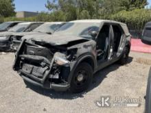 2020 Ford Explorer AWD Police Interceptor Sport Utility Vehicle Not Running, Stripped Of Parts, Wrec