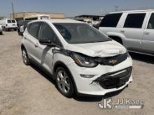 2019 Chevrolet Bolt EV Hatchback Not Running, Front End and Rear End Damaged, Will Not Recognize Key