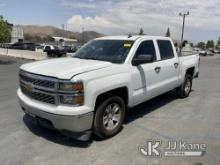 2014 Chevrolet Silverado 1500 4x4 Crew-Cab Pickup Truck Runs & Moves, Engine Knocking, Missing Tail 