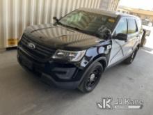 2018 Ford Explorer AWD Police Interceptor Sport Utility Vehicle Runs & Moves, Interior Stripped Of P