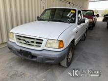 2002 Ford Ranger Regular Cab Pickup 2-DR Run & Moves, Transmission Issue, Check Engine Light On, Rat