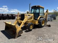 1994 John Deere 310D 4x4 Tractor Loader Backhoe Runs, Moves & Operates) (Left Outrigger Leaks, Condi