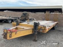 2000 Ditch Witch Trailer DW20 T/A Tagalong Equipment Trailer Moves & Towable