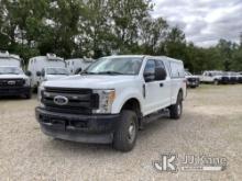 (Smock, PA) 2017 Ford F250 4x4 Extended-Cab Pickup Truck Runs & Moves, Broken Side Mirror Housing, T